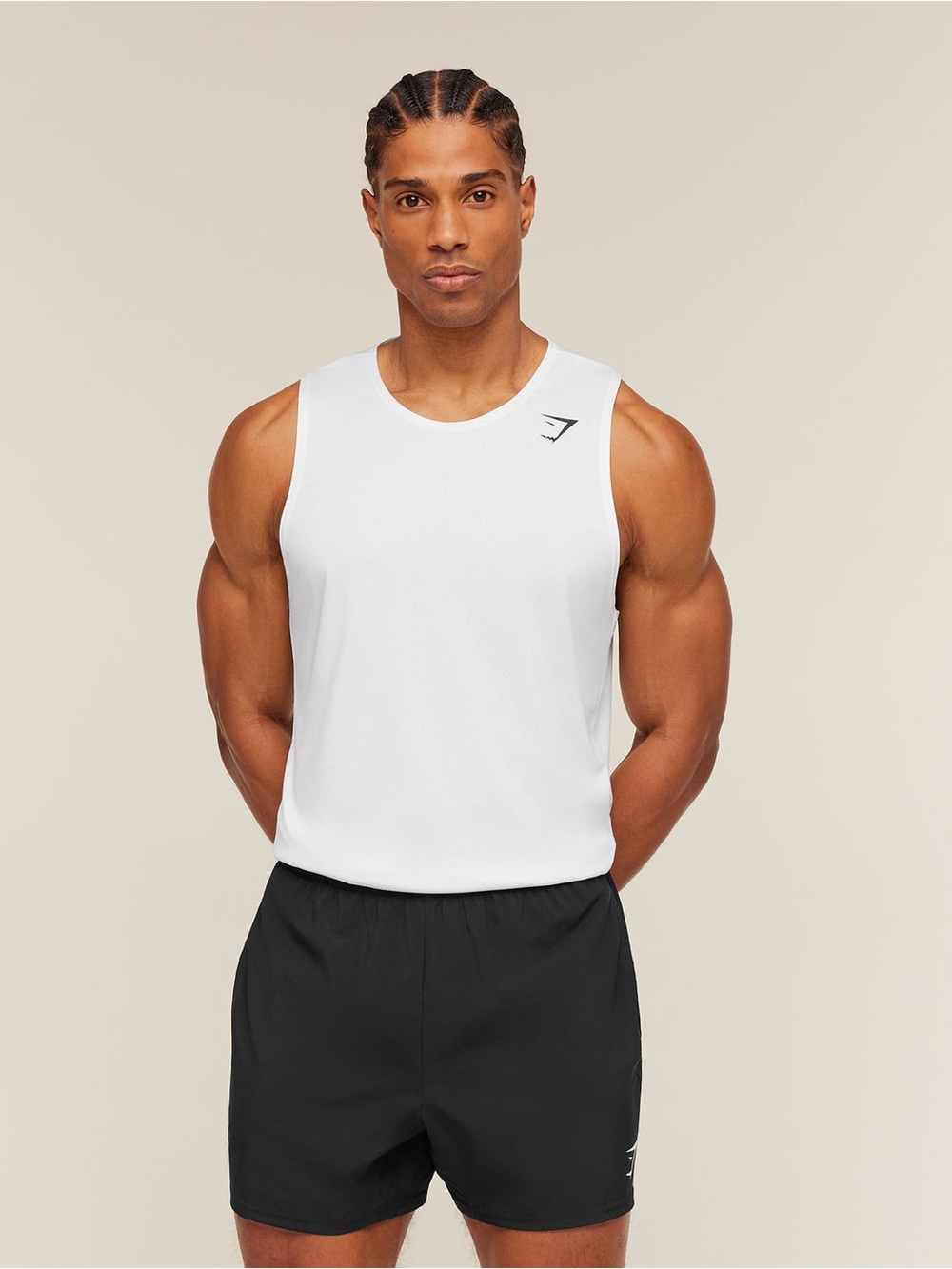 Gymshark New Medium White Men's Athletic Tank Top
